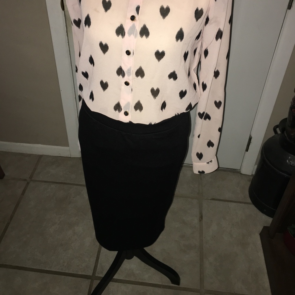 Black 100% cotton skirt